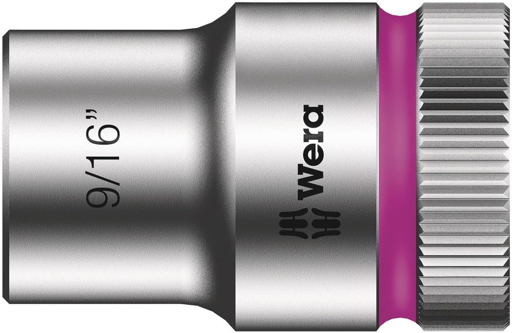 Wera 05003621001 9/16-Inch 8790 HMC Zyklop Socket with Hexagon Drive - Silver
