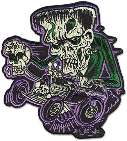 Sol Rac Monster Rod Frankenstein Patch Embroidered Iron On Applique