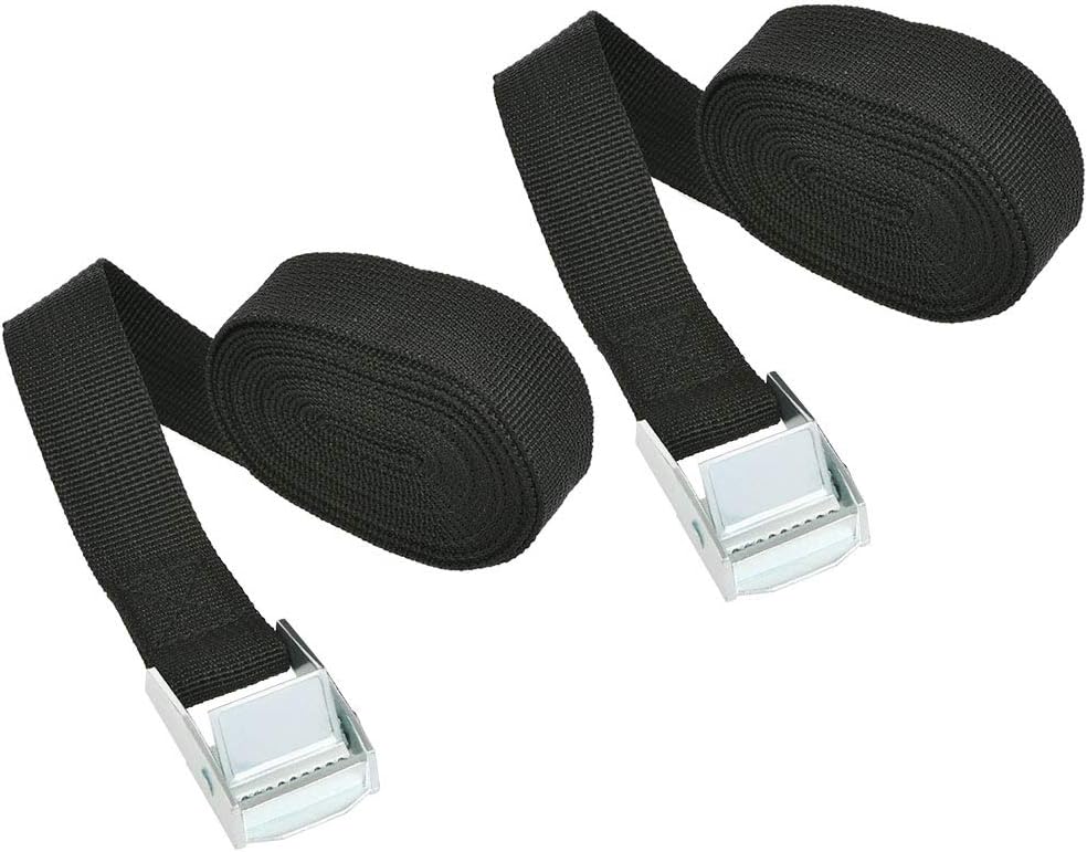 Alomejor Cinghie Elastiche Per Bagagli Con Ganci In Alluminio – Tiraffino Regolabile Da 80 A 200 Cm, Multicolore (Nero, Rosso, Blu) - 3