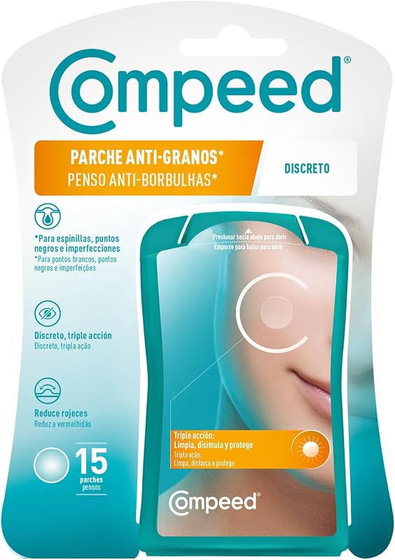 Cerotti anti-brufoli, trattamento acne, uso quotidiano, pulisce, nasconde e protegge, 15 pezzi