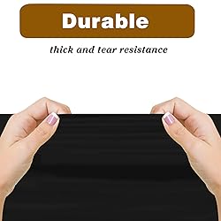 Kopokita 6PCS Black Plastic Tablecloths 54 x 108