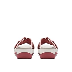 Clarks Women's Arla Wave Slide Sandal, Dusty Rose