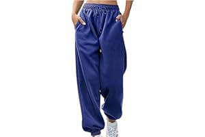 Qeaghou Womens Casual Sweatpants 2023 Comfy Baggy Sweatpants Workout Joggers Pants Gym Running Lounge Pants with Pockets