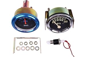 IEQFUE 9N9273A A0NN10670A 61063 61162 Oil Pressure Ammeter Gauge Set Compatible with Ford Tractors 9N 2N 8N