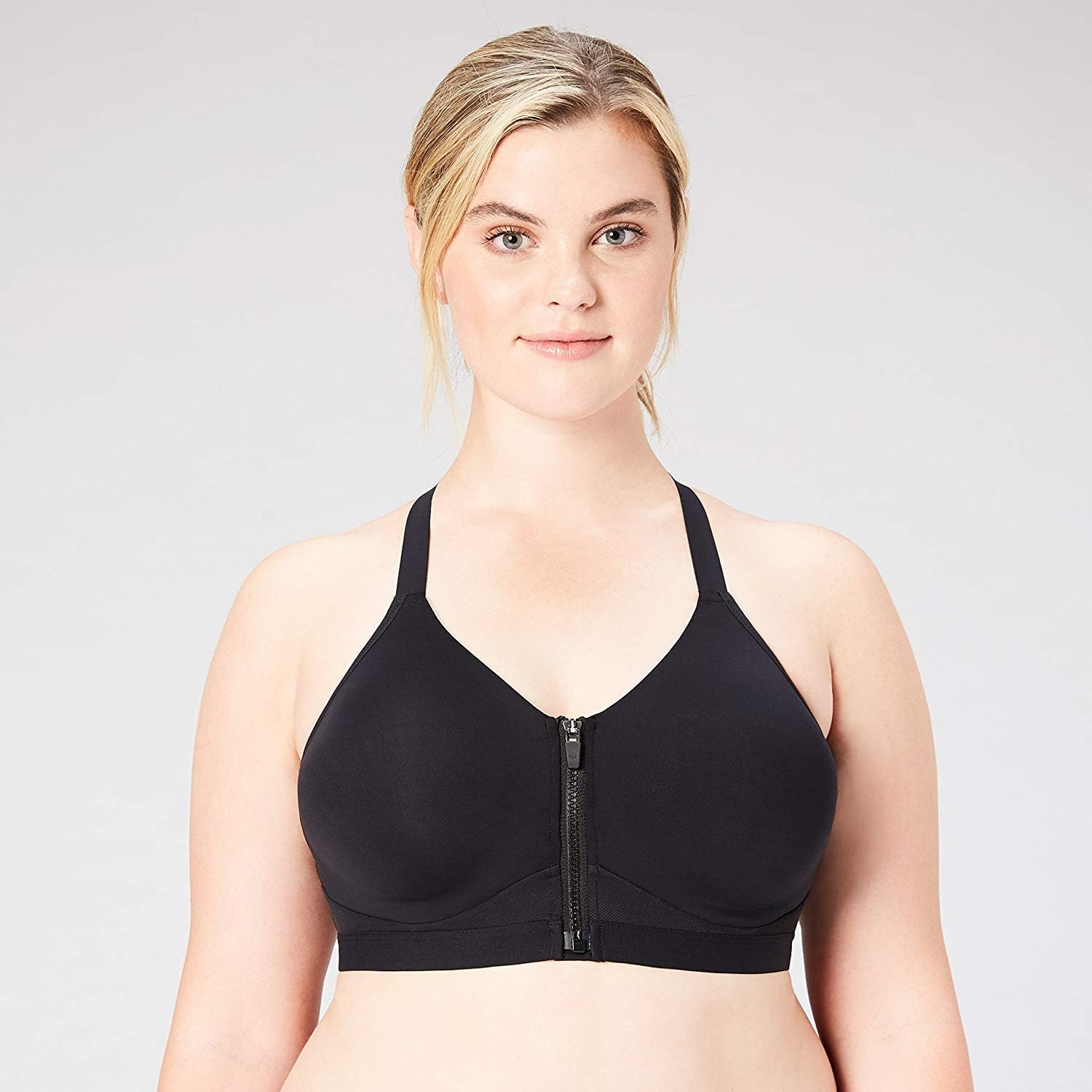 Core 10 Women's Medium Support Cross Back Front-Zip: Clothing