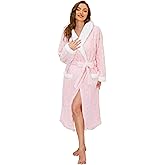 HEARTNICE Plush Long Hooded Robes for Women, Soft Fluffy Womens Fleece Robe Thicker Warm Bathrobes