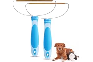 Ankilo Newest Pet Hair Remover, 2 Pack Dog Cat Hair Remover, Lint Cleaner, Deep Cleaning, Portable Fur Removal Tool for Carpet, Car Mat, Couch, Pet Bed, Rug