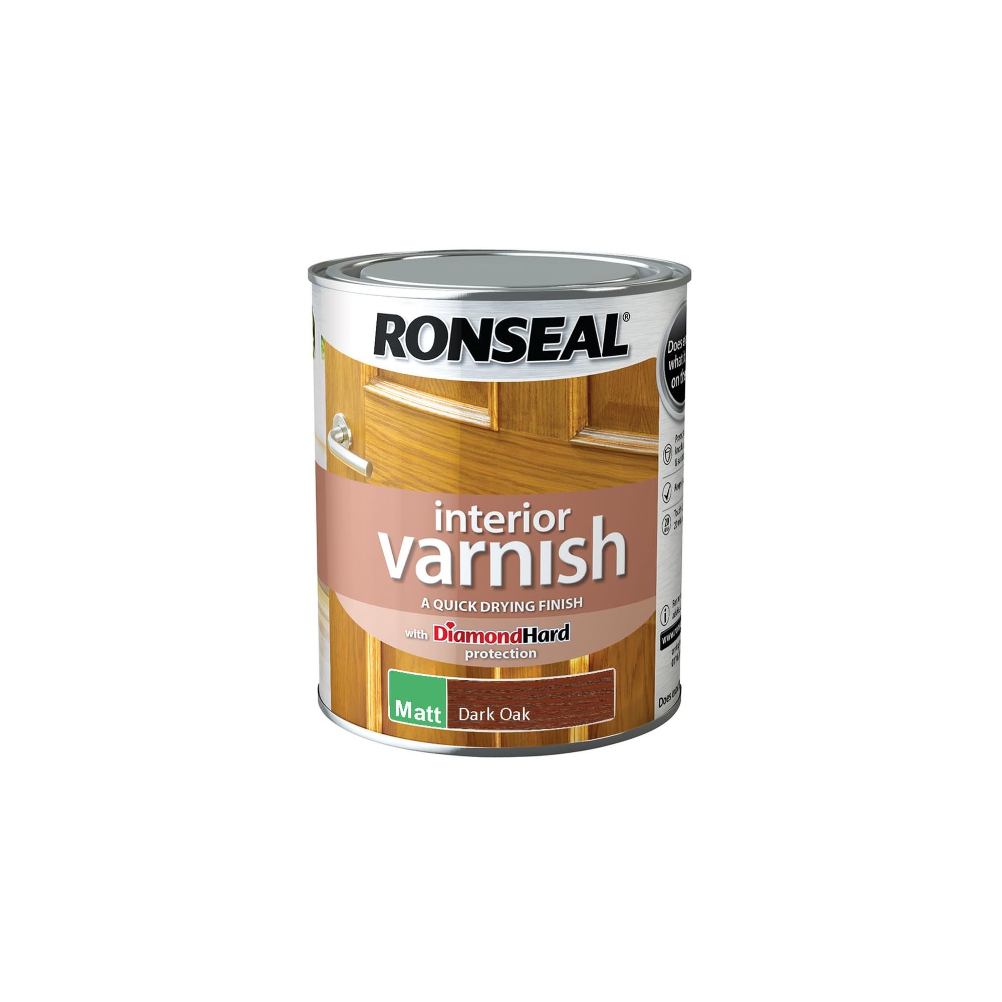 Ronseal Interior Varnish Dark Oak Matt 750ml
