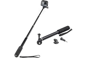 Extendable Selfie Stick Monopod for GoPro Hero Fusion Akaso Brave 5 4 Apeman EKEN H9R Fitfort Crosstour Campark Davola Dragon