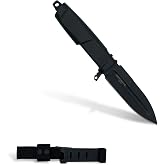 Extrema Ratio - Contact C (Black) Fixed Blade Knife, B&ouml;hler N690 Steel Blade Hardened to 58 HRC, Burnished Finish, Full-Tang Design, Ergonomic Forprene Handle, Precision Handcrafted in Italy