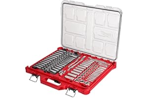 Milwaukee Electric - 1/4-3/8 106PC Rat. and Socket Set in PKOUT SAE-MM