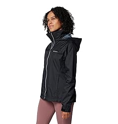 Columbia Womens Switchback IV Rain Jacket, Black, 1X