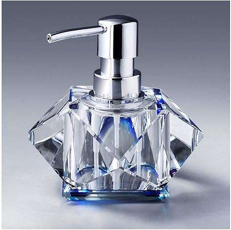 Amazon ダイヤモンドソープディスペンサー クリスタルガラスのローションボトル浴室キッチンシャンプーポンプカウンターローションディスペンサー Color Clear Size 0ml ソープ シャンプー用ディスペンサー ホーム キッチン オンライン通販