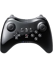 QUMOX Dual Analog senza fili del gioco della barra controllore del pad per Nintendo Wii U Pro Nero