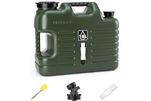 GIGYES 5 Gallon Water Jug, Camping Water Tank with Spout, Portable BPA Free Water Container with Spigot for Outdoor Hiking