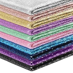 BEDDEB Silver Sequin Backdrop Curtain, 2PCS 2FTx8FT