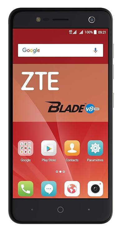 ZTE Blade V8 Mini Smartphone (12,7 cm (5 Zoll) Display, 16 GB Speicher, Dual-SIM, Android 7.0) Schwarz