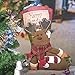 CUKENG 3 Piece Set Christmas Stockings, 18'' Xmas Stockings Hanging, 3D Santa Claus/Snowman/Reindeer Character Santa Gifts Socks Party Favors Decorative Hanging Ornaments