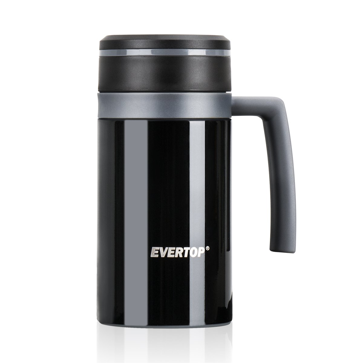 Coffee Mug, 450 ML Double Wall Water Bottle Vacuum Insulated Flask Stainless Steel Tumbler Portable Cup for Outdoor Camping Hiking Swimming and Riding Travel Easy To Go Keeps Hot Drinks