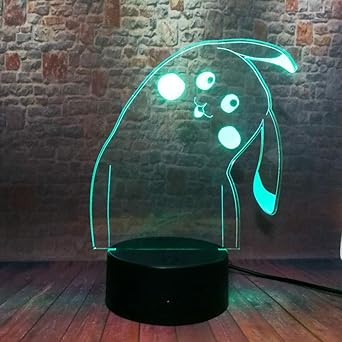 Illusionslicht Des Nachtlichts 3d Pikachu Anime 3d Illusion Led Licht Bunt Blinkende Nachtlicht Schlaf Dekoration Modell Kinderspielzeug Amazon De Beleuchtung