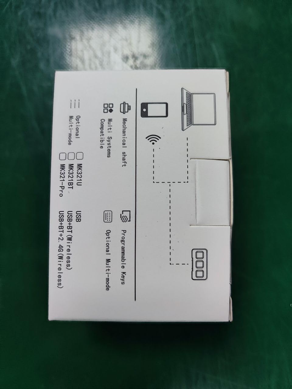 3-Key Mini Keypad Wireless Mechanical Gaming Keyboard Hot Key Customized Program with RGB Led