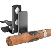 Annana 2pack Cigar Holders, Cigar Clips &amp; Stands, Sturdy Metal Magnetic Cigar Holder for Golf Carts, Yachts, Beach Chairs, Camping. Thoughtful Cigar Gifts for Men