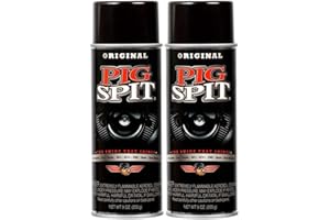 PIG SPIT Original | Shine for Engines, Trim, Tires & Vinyl | Restores Faded Black Plastic | 9 oz. | 2-Pack