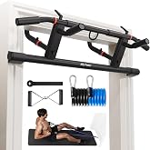 Ally Peaks Pull Up Bar for Doorway，Adjustable Handle Width Pullup Bar with 2Pcs Exercise Resistance Bands，New 2026 Upgraded At Home Workout Equipment Chin Up Bar，Multiple Original U.S. Patents