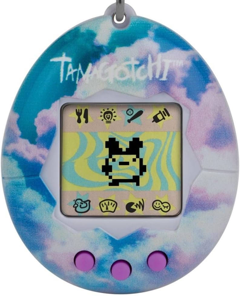 Bandai Tamagotchi Original Sky Shell Toy with Chain 90s Retro Virtual Pet