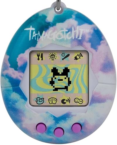 Bandai Tamagotchi Original Sky Shell Toy with Chain 90s Retro Virtual Pet