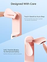 JISULIFE Handheld Mini Fan 3 in 1 USB Rechargeable Pink view 7