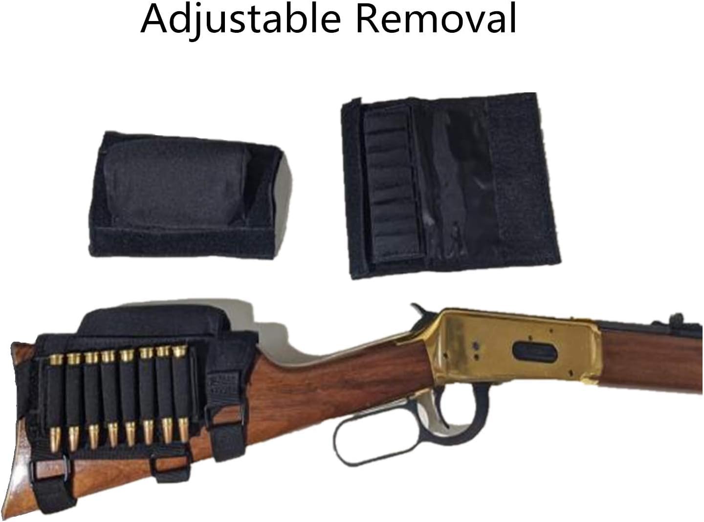 EVNNO Rifle Ammo Holder, Rifle Buttstock, Adjustable Tactical Cheek Rest Pad Ammo Pouch with 7 Shells Holder for .308 or. 300 Winmag Hunting Shooting. : Sports & Outdoors