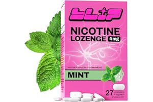 Blip NRT Nicotine Lozenge Mini's - 4mg Mint Flavor (27 Count) - Help Quit Smoking Aid, Reduce Cravings - Nicotine Replacement