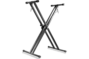 PARTYSAVING Pro Series Adjustable X Style Piano Keyboard Heavy Duty Premium Stand (Double-Braced X Style Keyboard)