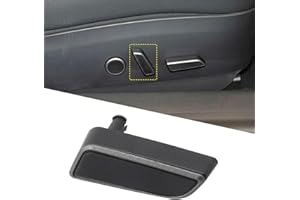 YUNHECAM Seat Adjustment Button Black Trims For Tesla Model 3/Y 2021 2022 2023 Front Passenger Side Seats Backrest Forward Button Switch Cover Replacement 1098843-01-D