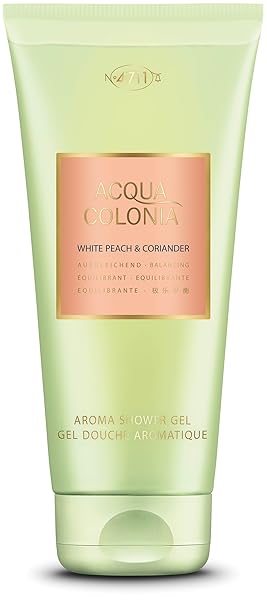 MUELHENS 4711 ACQUA COLONIA WHITE PEACH AND CORIANDER FOR WOMEN – 6.8 OZ SHOWER GEL