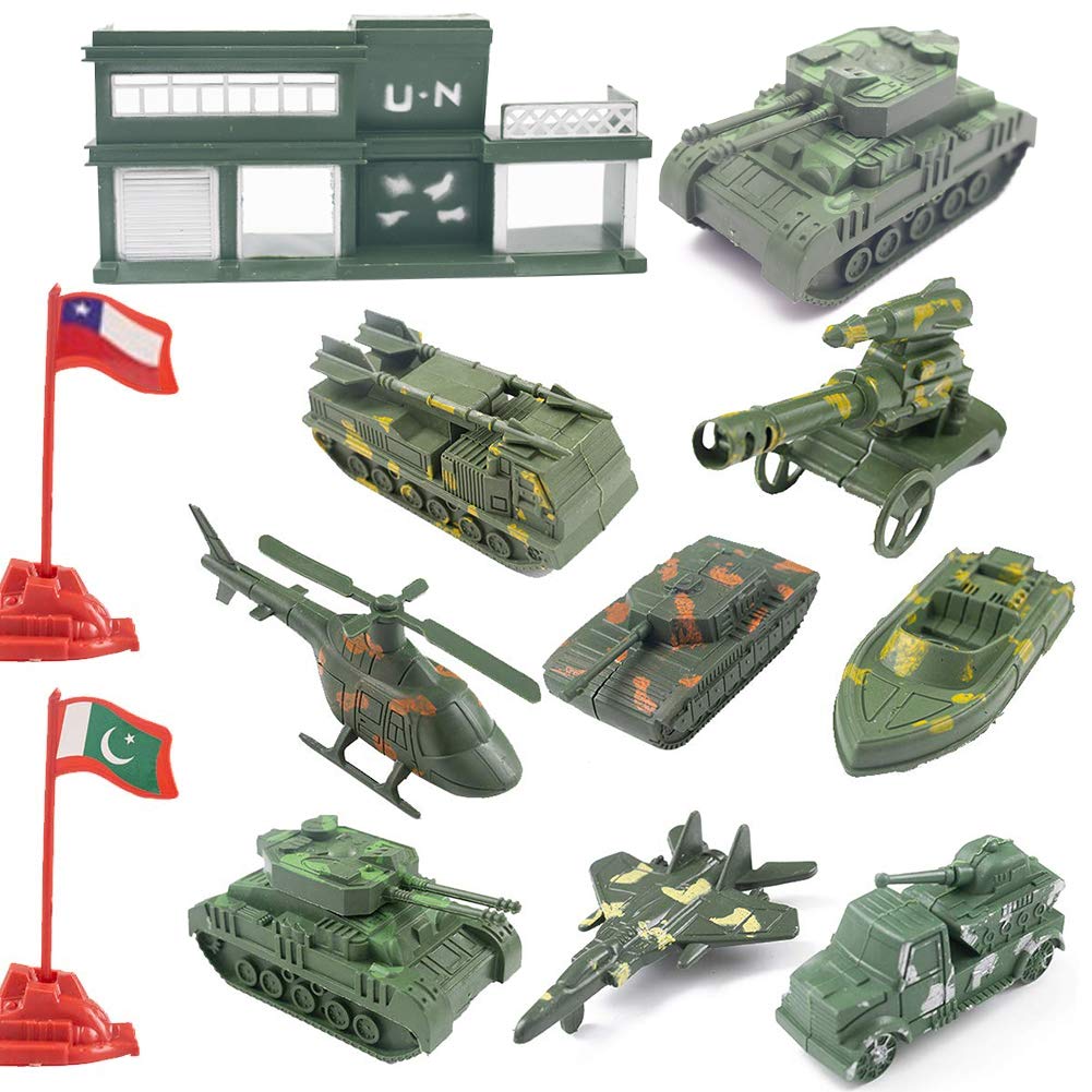 Military Base Set, 307PCS Army Toys World War II Soldiers Plastic Army Men Combat Special Forces with Hand Bag Birthday for Party Favor