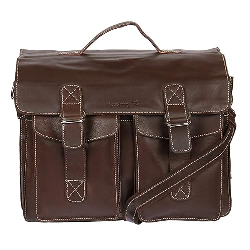 Kossberg XXL Vintage Leder Shopper Tasche Unisex Aktentasche Lehrertasche Schultasche Vintage Modell Cian