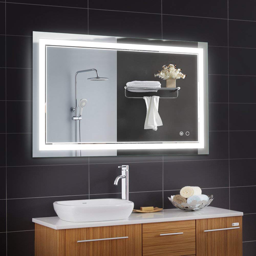 Keonjinn 40 X 24 Inch Bathroom Led Vanity Mirror Anti Fog Dimmable Large Wall Makeup Mirror With Light Horizontal Buy Online In India At Desertcart In Productid 72411388 desertcart