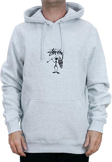 stussy tribe man applique hoody