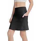 CharmWM Girls Athletic Running Skort with Inner Shorts Pockets Tennis Skirts 3-14 Years