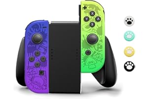 Perzomido Grip Handle Bracket Support Holder, Joycon Grip Compatible with Nintendo Switch(Black)