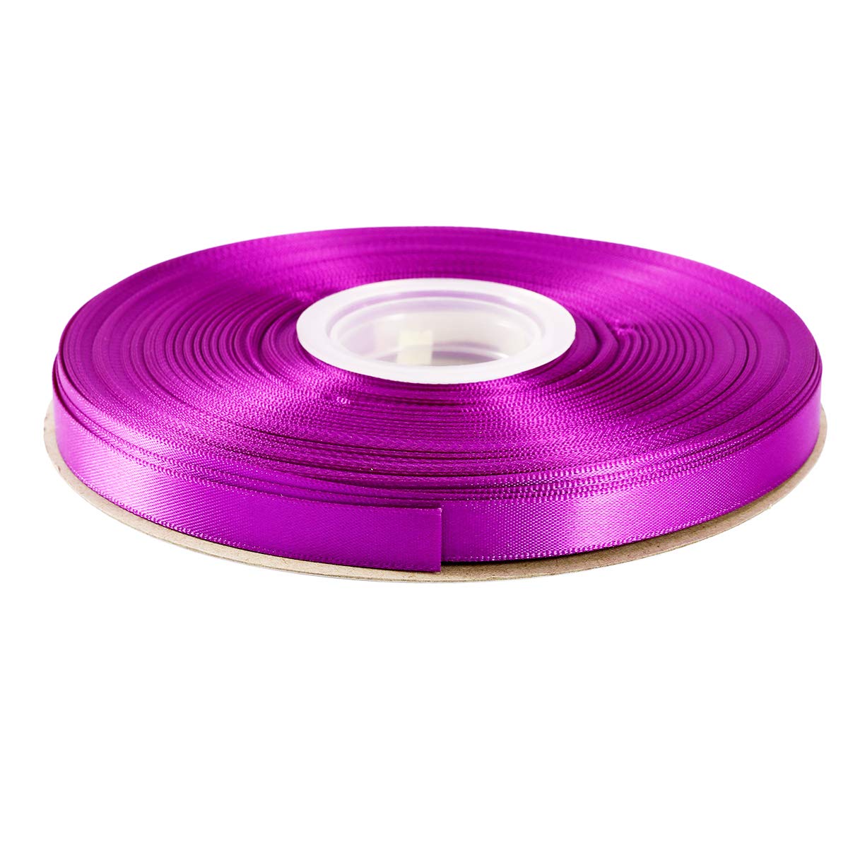 ITIsparkle 9mm Double Faced Satin Ribbon 45 Meters-Roll Set for Gift Wrapping Scrap Books Party Favor Hair Braids Baby Shower Decoration Floral Arrangement Craft Supplies, Purple Ribbon