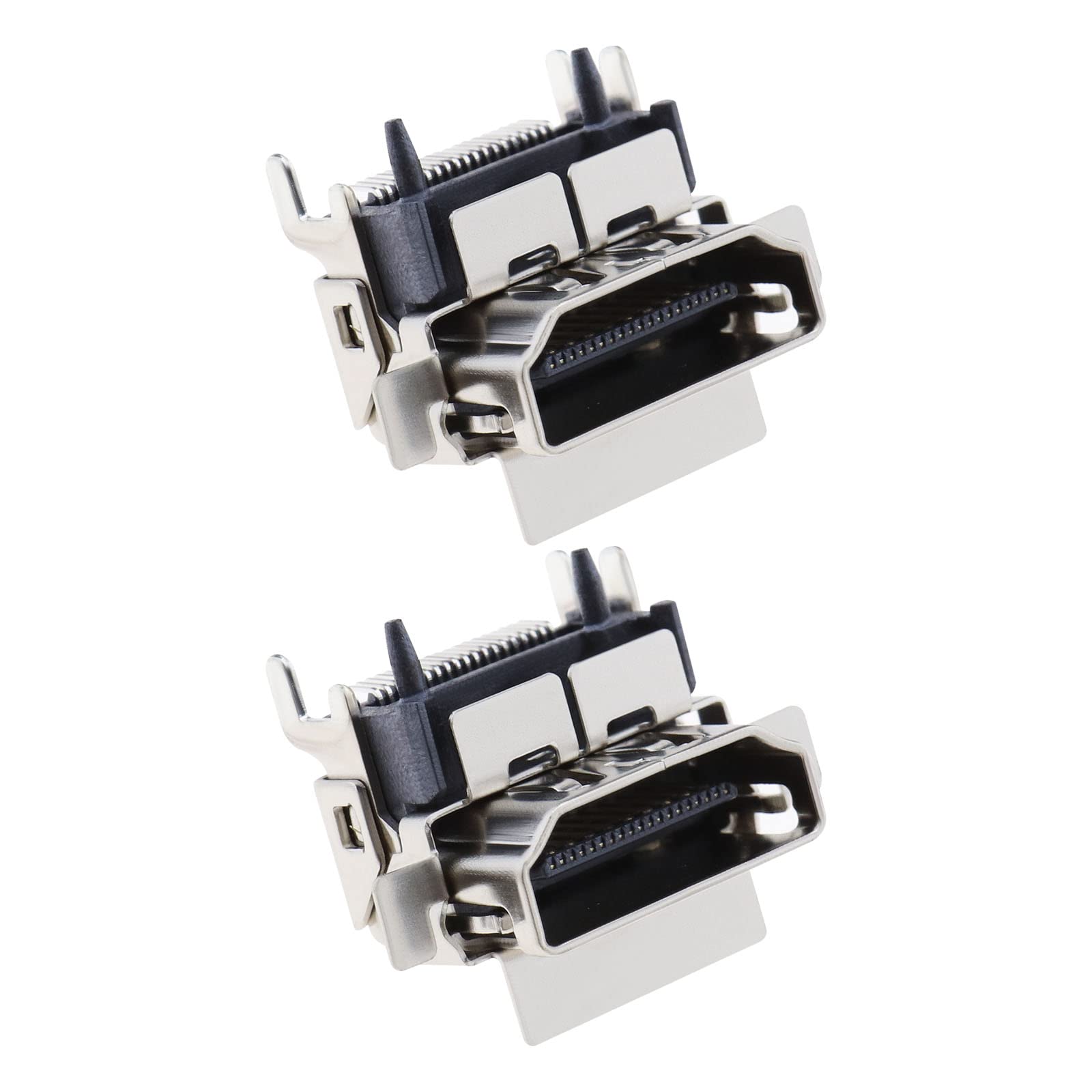 eMagTech 2Pcs HDMI Port Socket Compatible with Xbox One S Only HDMI Port Socket Plug Jack Interface Connector Replacement Aluminum