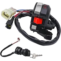 Yamaha ATV Start Stop Switch & Ignition Key Set For Raptor 660 350 Wolverine Grizzly Bruin Big Bear