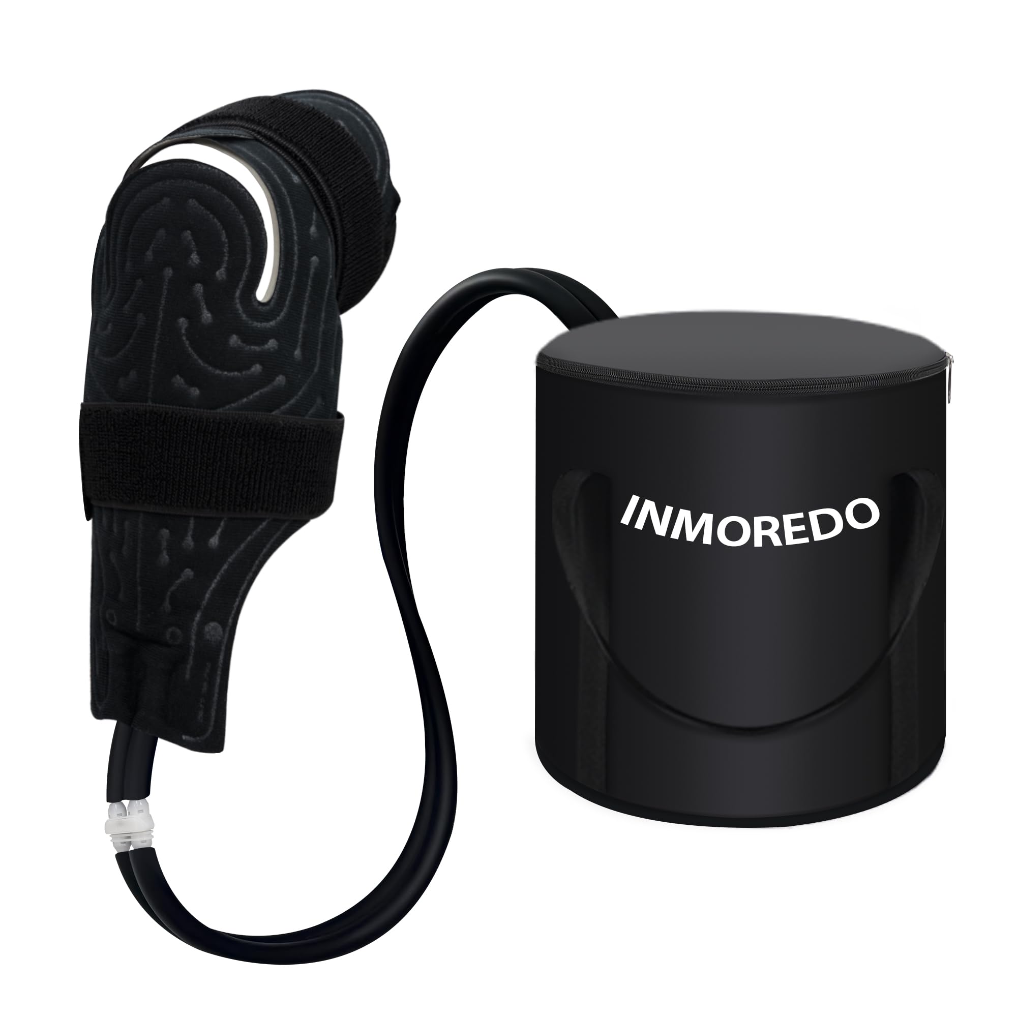 Photo 1 of Inmoredo Portable Cold Therapy System Machine with Adjustable Knee, Therapy Ice Machine After Surgery, Flexible Universal Pad Suitable for Shoulder, Ankle, Cervical, Back, Leg and Hip - Black