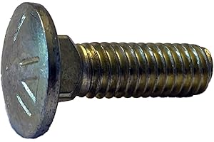 Small Parts 5032C8 1/2"-13 x 2" Carriage Bolt Grade 8 Fully Threaded Zinc Yellow (Pack of 5)