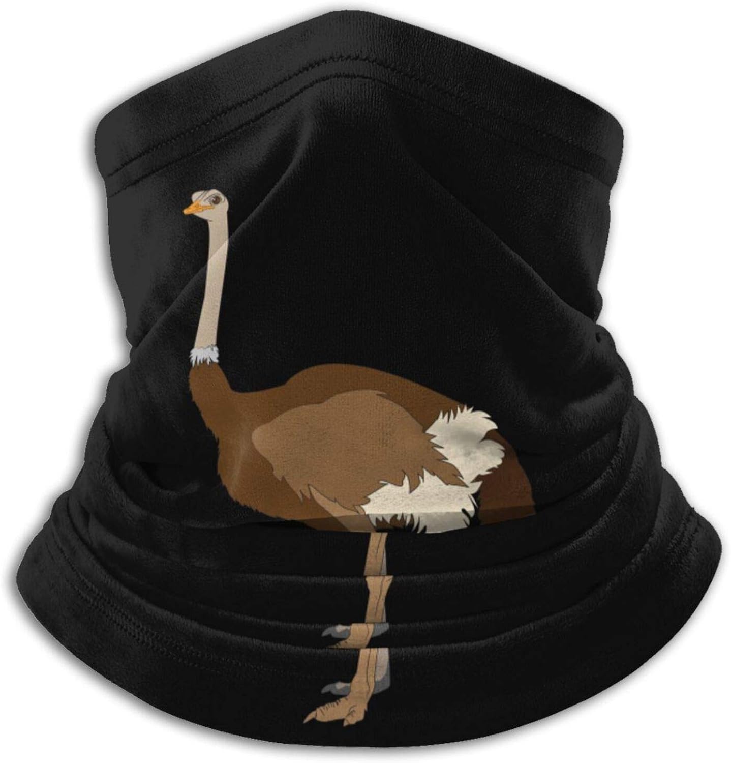 ostrich Face Mask with Ear Loops. Bandana Face Masks
