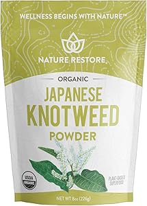 USDA Certified Organic Japanese Knotweed Powder, 226 Grams, Natural Trans-resveratrol, Non GMO, Gluten Free, Also Known as Polygonum Cuspidatum