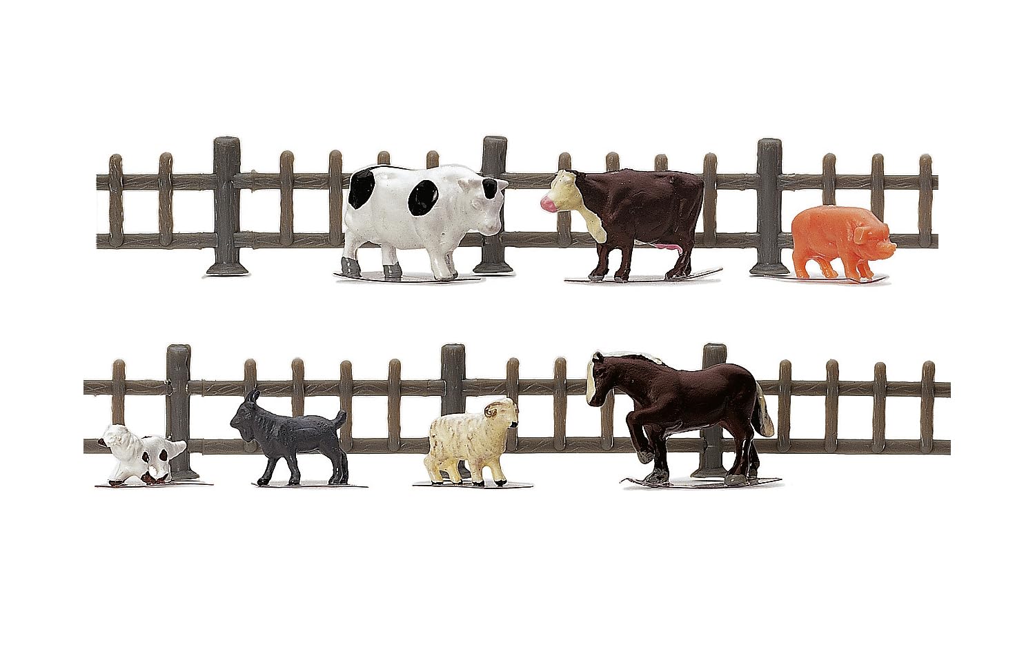 Hornby R7120 Farm Animals for Model Railway OO Gauge, Model Train Accessories for Adding Scenery, Dioramas, Woodland, Buildings and More, Model Making Kits - 1:76 Scale Model Accessory